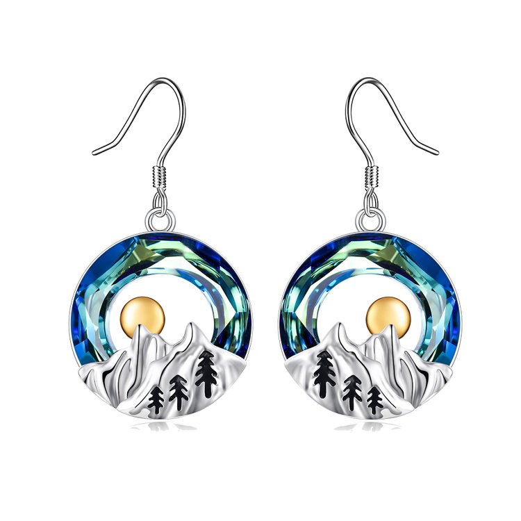 S925 Mountain Crystal Earrings