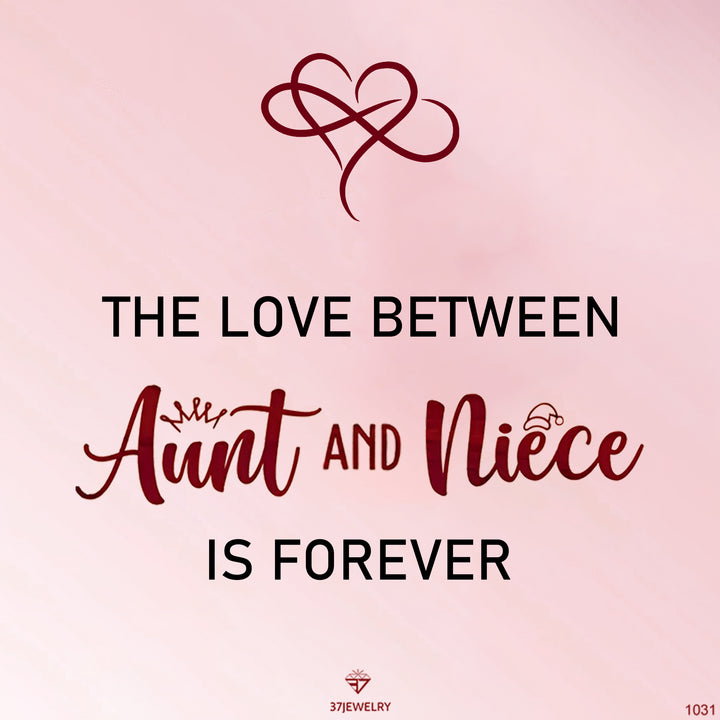 The Love Between Aunt & Niece Is Forever Heart Bracelets