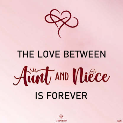 The Love Between Aunt & Niece Is Forever Heart Bracelets