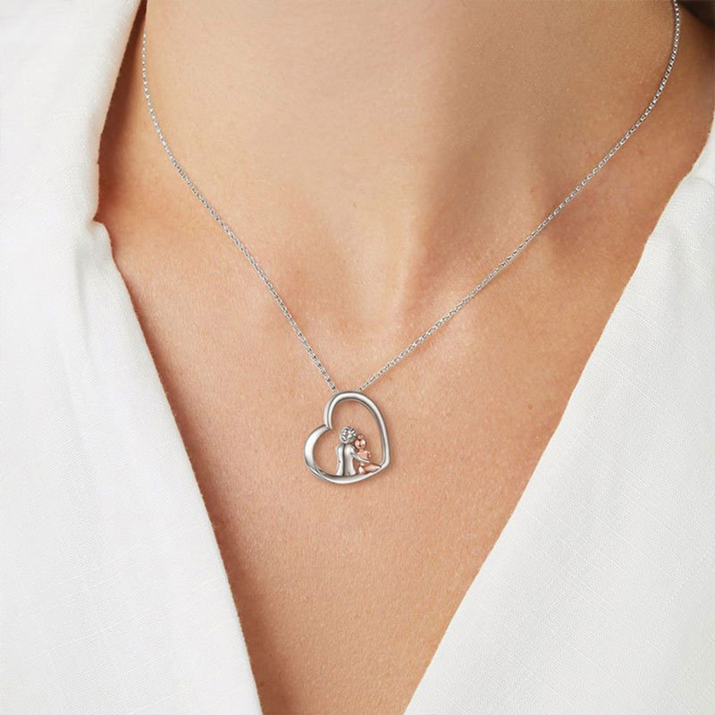 For Granddaughter - S925 I Will Always Love you Love Grandparents and Grandchildren Necklace