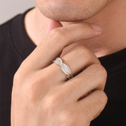 For Memorial - Until We Meet Again Wing Ring