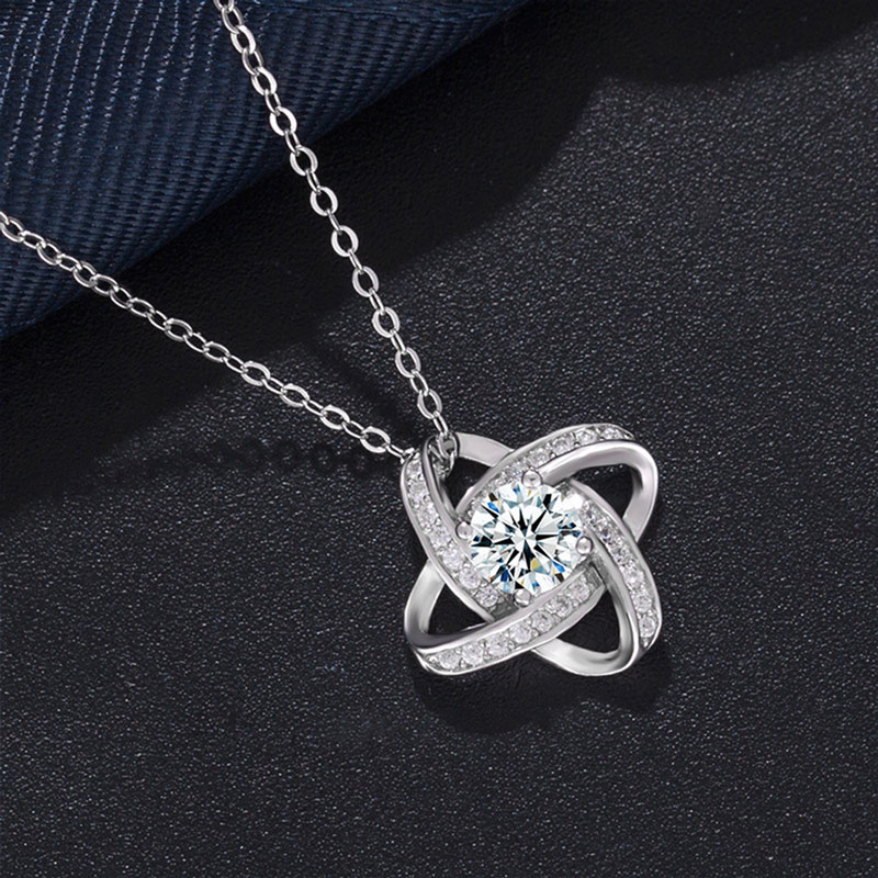 For Daughter - S925 I Am Always With You Knot Necklace