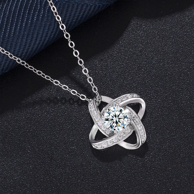 For Daughter - S925 I Am Always With You Knot Necklace