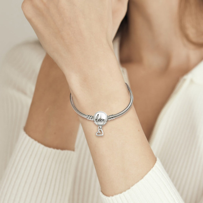 For Daughter - S925 I’ll Always Be With You Love Snake Bone Chain Bracelet