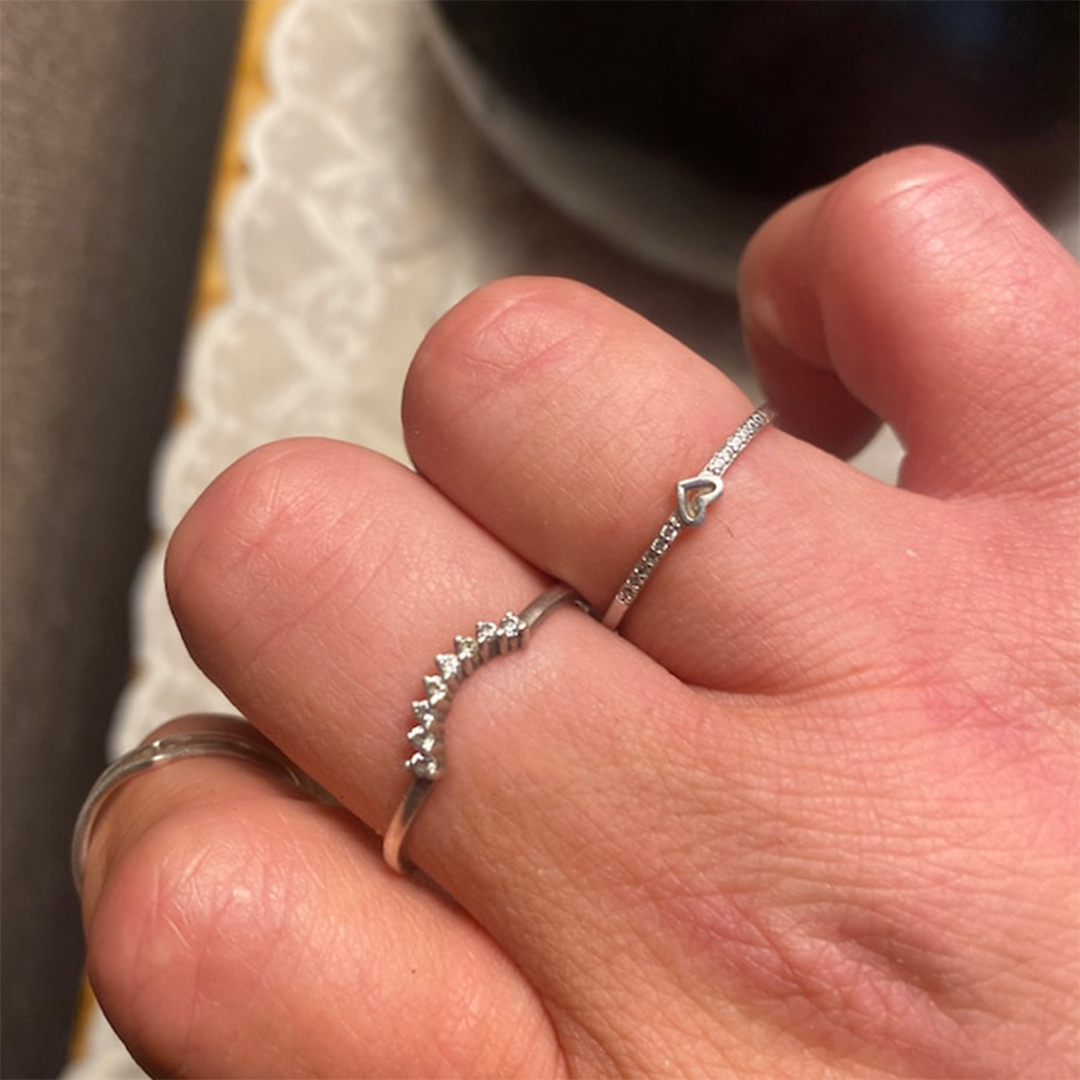 For Daughter - S925 You Are Always In Mine Simple Hollow Heart Ring