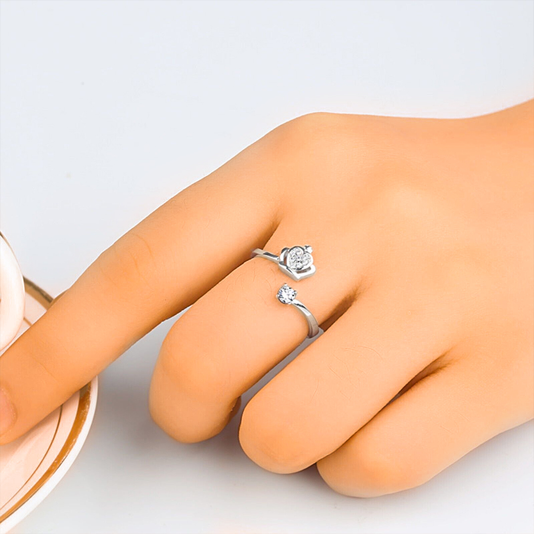 For Daughter - S925 Straighten Your Crown Solitaire Ring