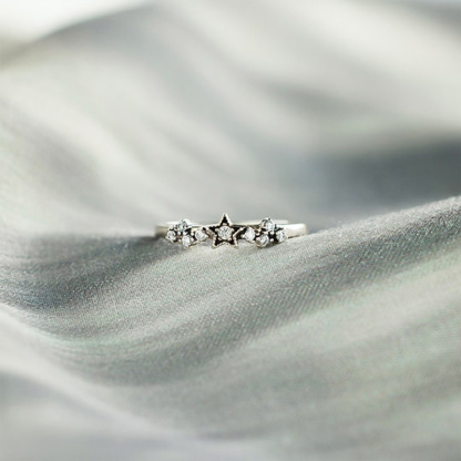 For Daughter - S925 You Were Born To Shine Star Ring