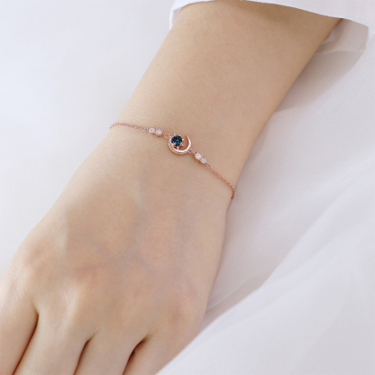 For Daughter - S925 You Are The Most SPECIAL STAR In The Universe Moon & Planet Bracelet
