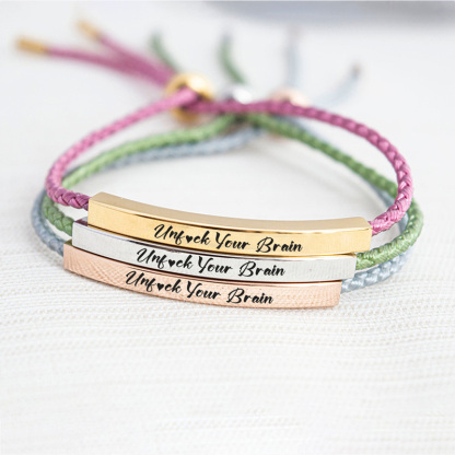 Unf❤ck Your Brain Shoelace Bracelet