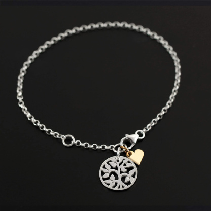 For Daughter-In-Law  - S925 Tree of Life Heart Necklace