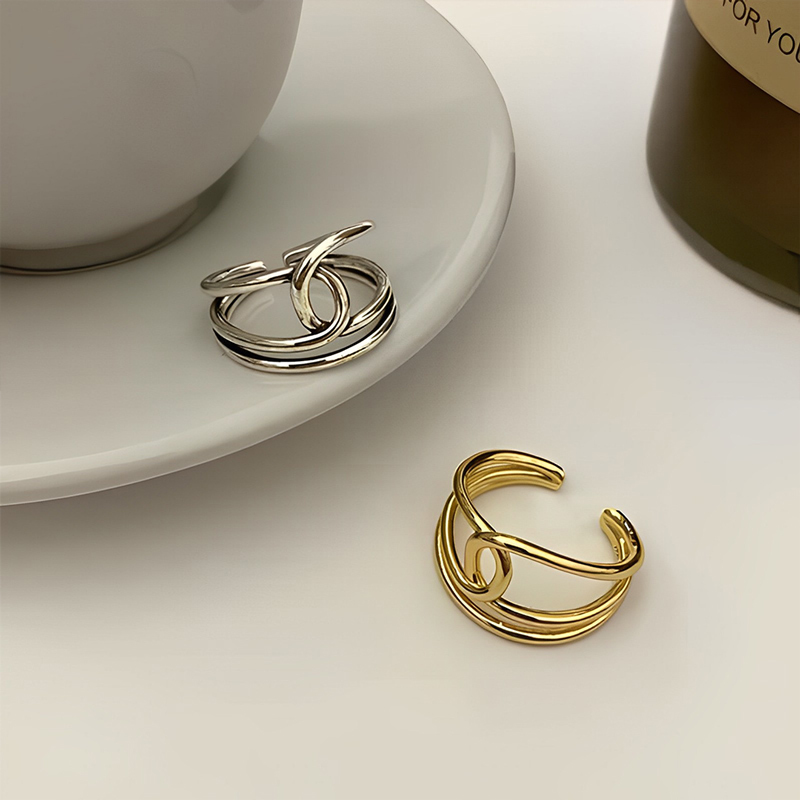 S925 Crooked Knot Ring
