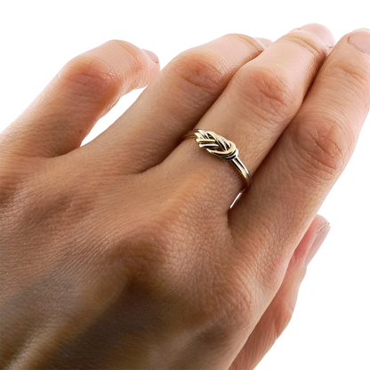 S925 You'll Reach The Peak Of Your Dreams Rock Climbing Knot Ring