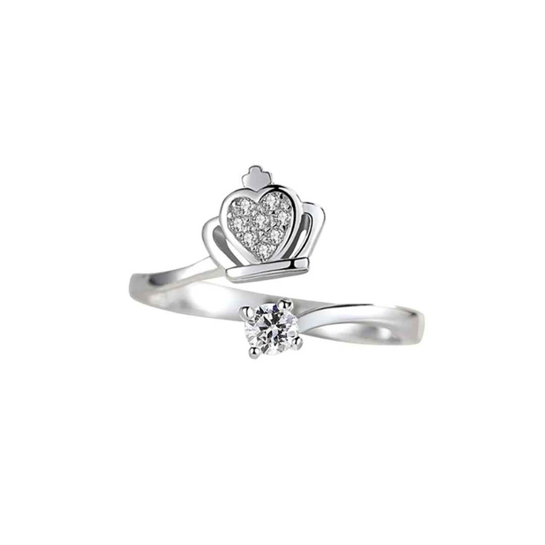 For Daughter - S925 Straighten Your Crown Solitaire Birthston Ring