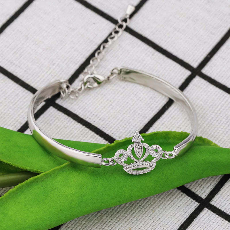 For Daughter - Straighten Your Crown Crown Bracelet-37bracelet