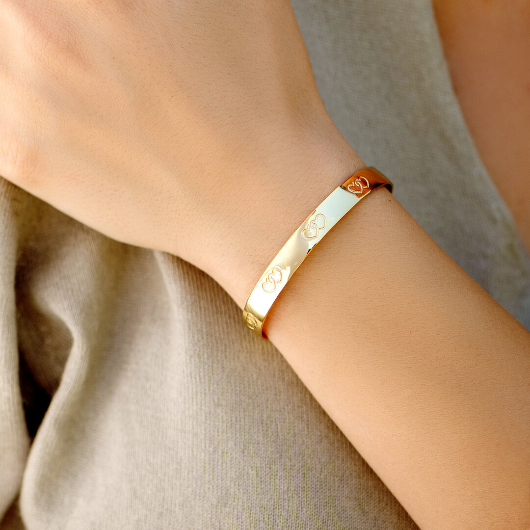 For Friend - I'm Honored To Call You My Soul Sister Double Heart Bracelet