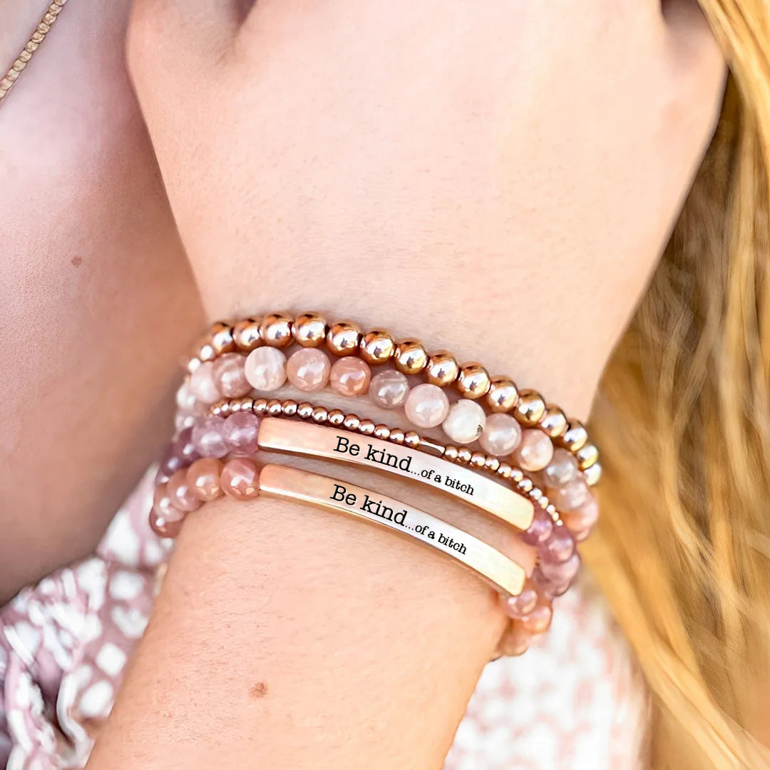 Be Kind...of a Bi❤ch Bead Lettering Bracelet