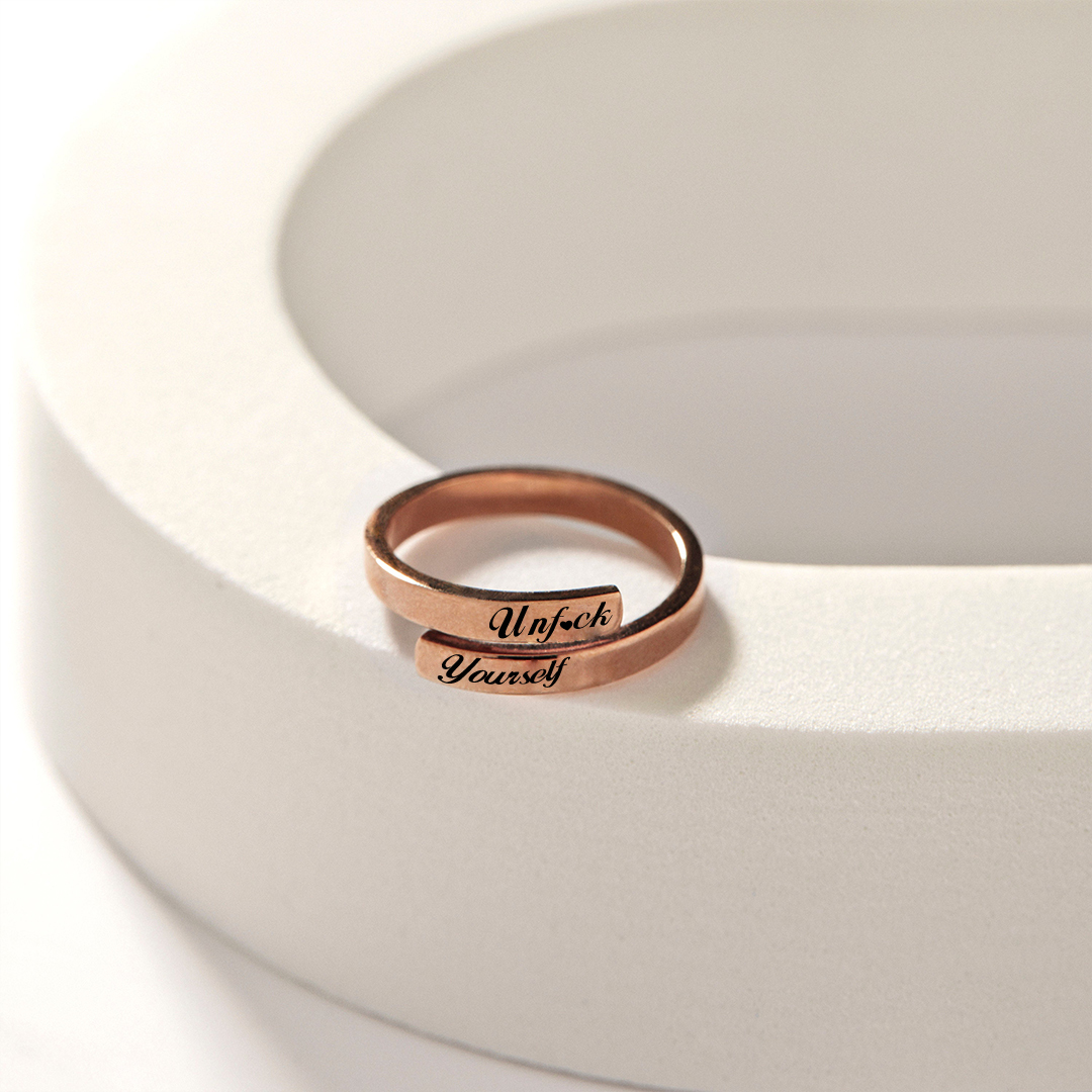 Unf❤️ck Yourself Double Layered Ring