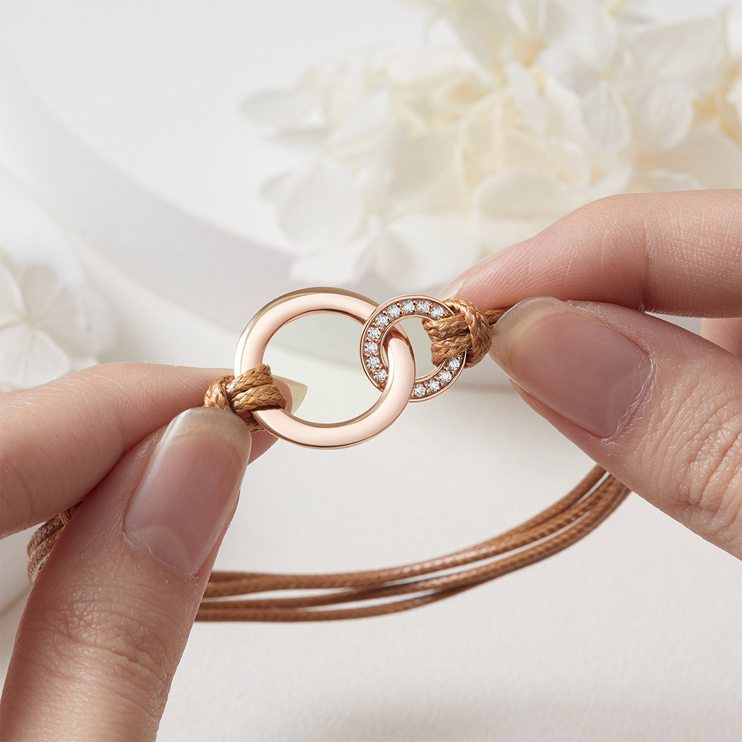 For Daughter-in-Law - Love Made You My Daughter Interlocking Diamond Bracelet