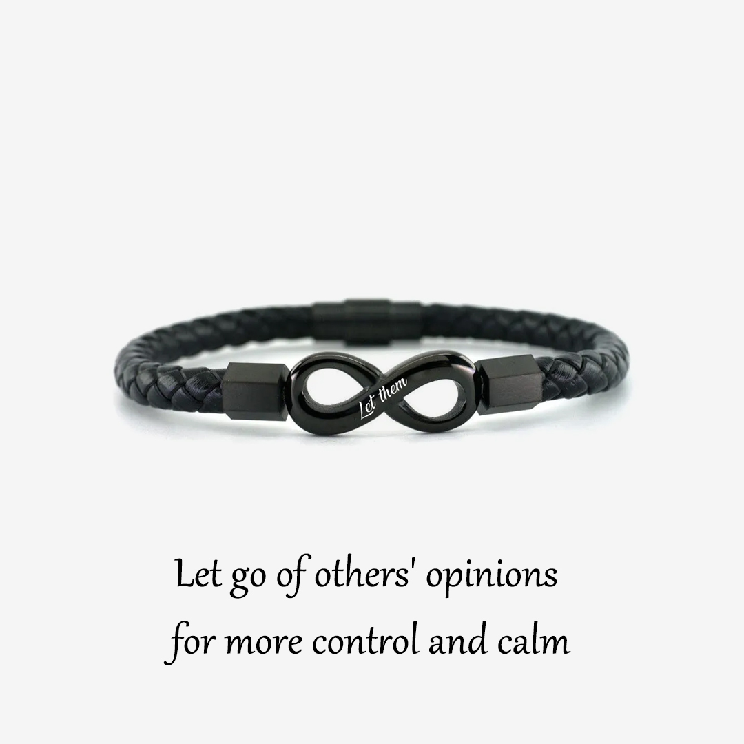 Let Them Ceramic Infinity Braided Bracelet