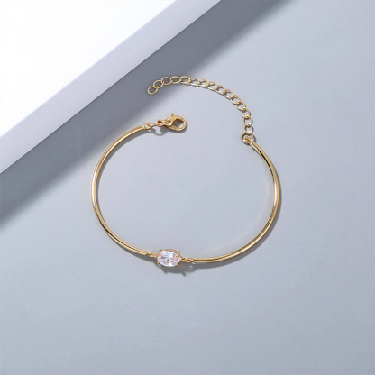 For Daughter-In-Heart - You Are More Than Just A Daughter-In-Law You Are Also My Daughter-In-Heart Diamond Heart Bracelet