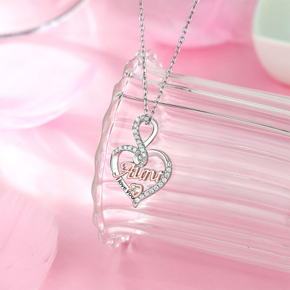 For Aunt - S925 I Love You So Much Infinite Love Aunt Necklace