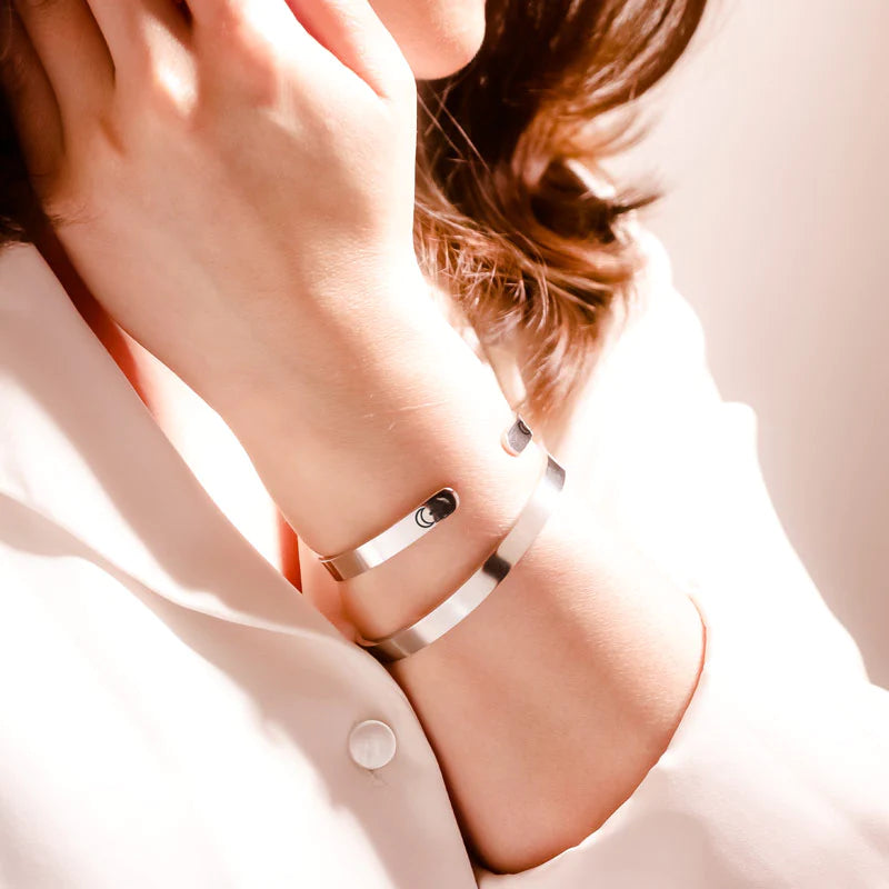 I Love You To The Moon And Back Cuff Bracelet