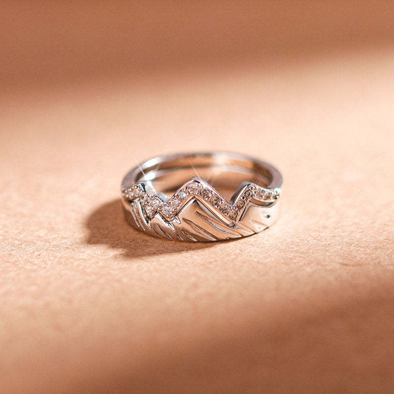 S925 Even Though Life May be Hard Right Now It'll be Beautiful When You Get to The Top Ring