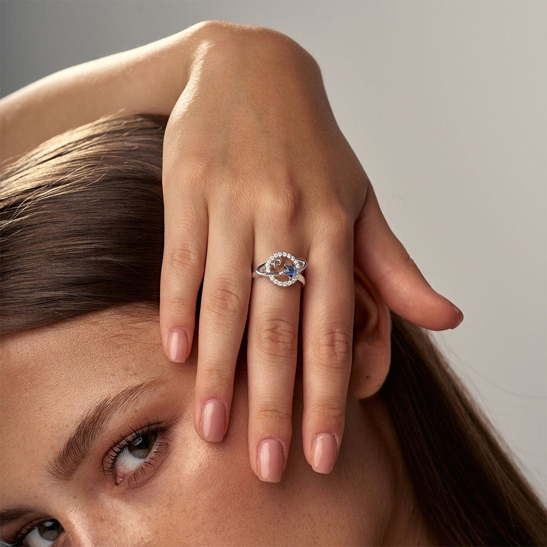 Daughter/ Granddaughter S925 Planet Split Ring