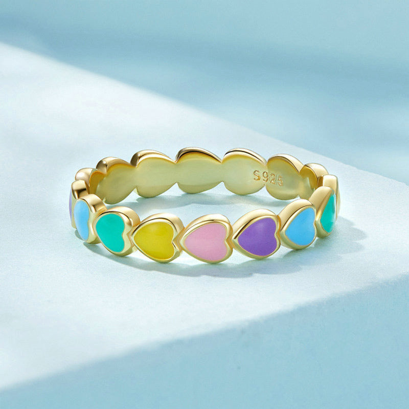 For Friends - Colorful Heart Ring