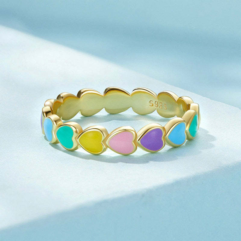 For Friends - Colorful Heart Ring