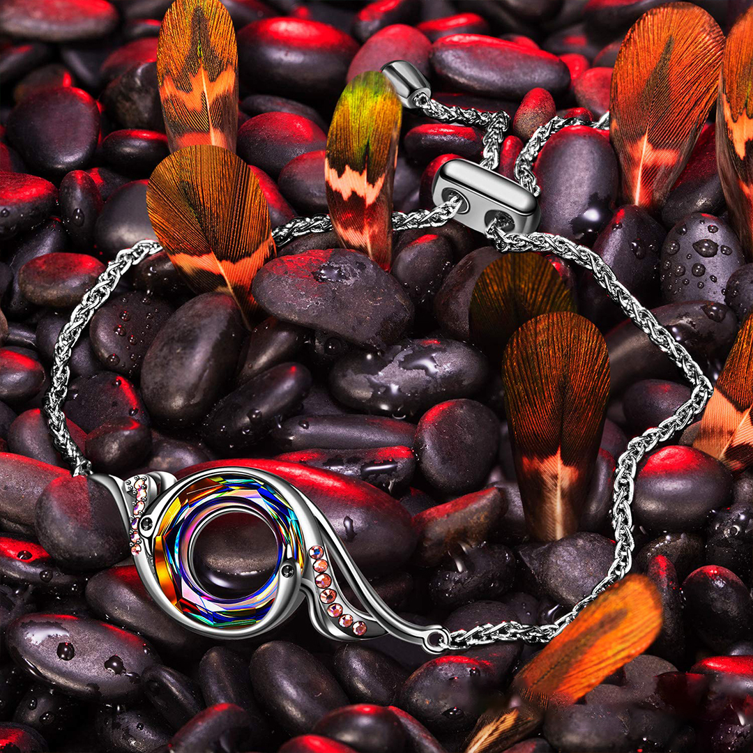 Rise From The Ashes Phoenix Crystal Bracelet