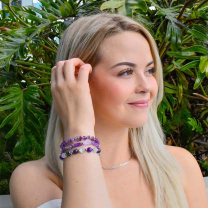 Amethyst Bracelet Set