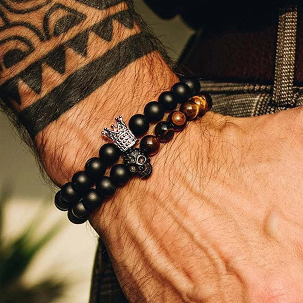 For Son - Whenever You Feel Overwhelmed...Straighten Your Crown Bracelet