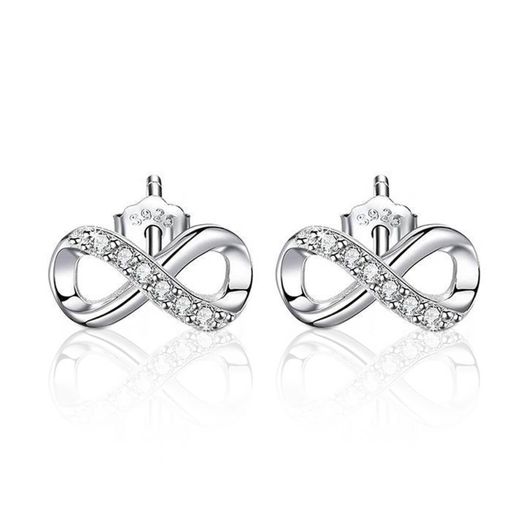 S925 Love You to Infinity Earrings