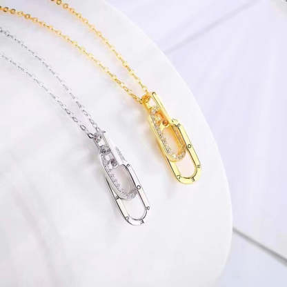 For Granddaughter - S925 The Love between Grandmother and Granddaughter is Forever Circle Necklace