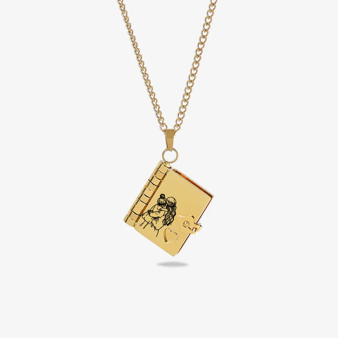 For Daughter - My Darling Daughter Book Necklace