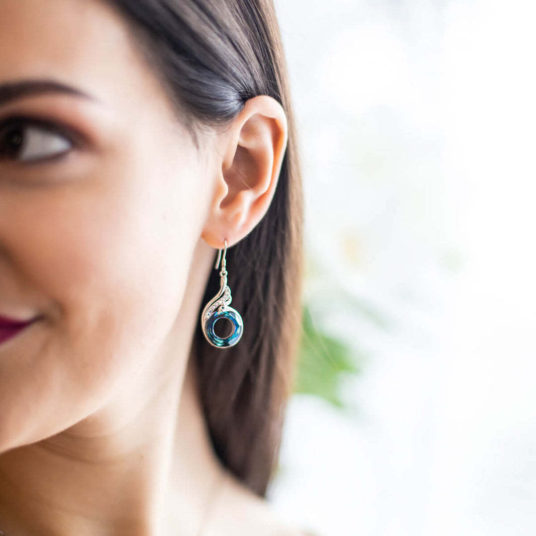 S925 Phoenix Crystal Earrings