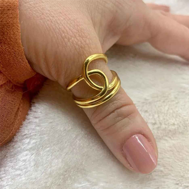 S925 Crooked Knot Ring
