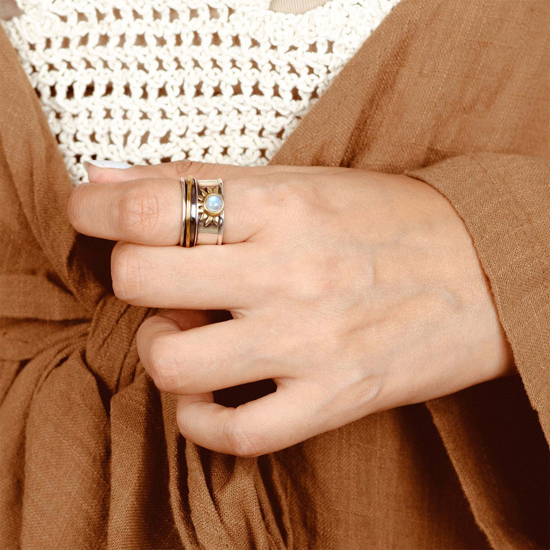 For Daughter - I Will Always Be With You Sunburst Ring