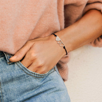 For Friend - Thank You For Being A Part Of My Badass Girl Gang String Bracelet