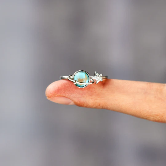 For Bonus Daughter - Always Shine Like The Brightest Star Planet Ring