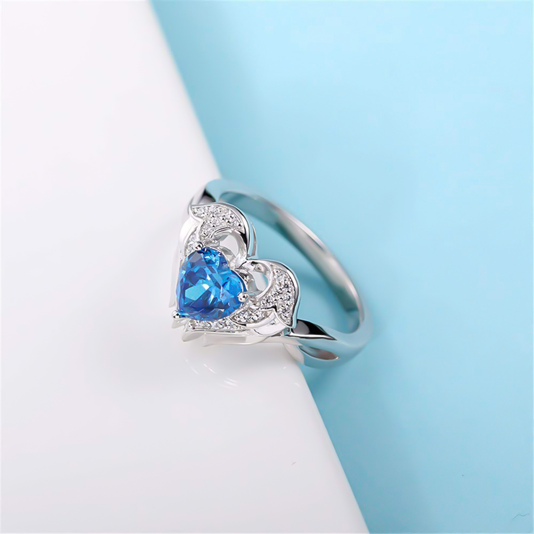 For Memorial - S925 Until We Meet Again Heart Wing Ring