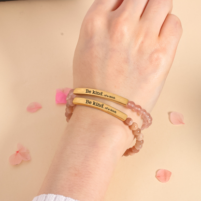 Be Kind...of a Bi❤ch Bead Lettering Bracelet