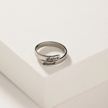 Unf❤️ck Yourself Double Layered Ring