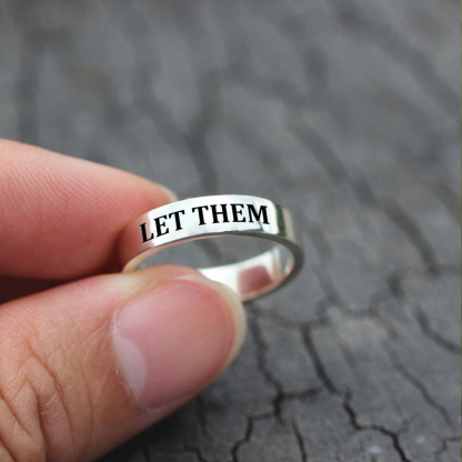 Let Them Wide Band Ring