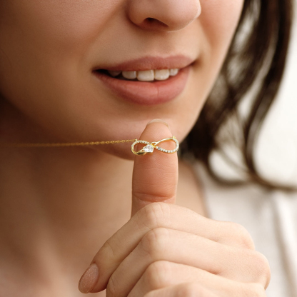 For Daughter - Always Keep Me In Your Heart  For You Are Always In Mine Infinity Necklace