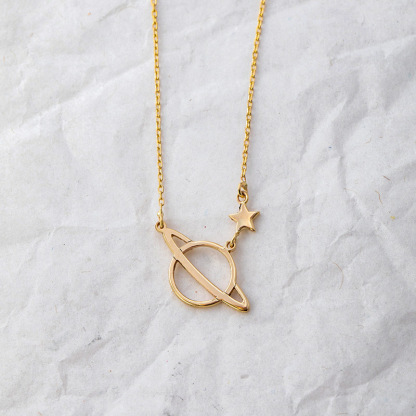 For Granddaughter - You Are The Most SPECIAL STAR In The Universe Planet Necklace