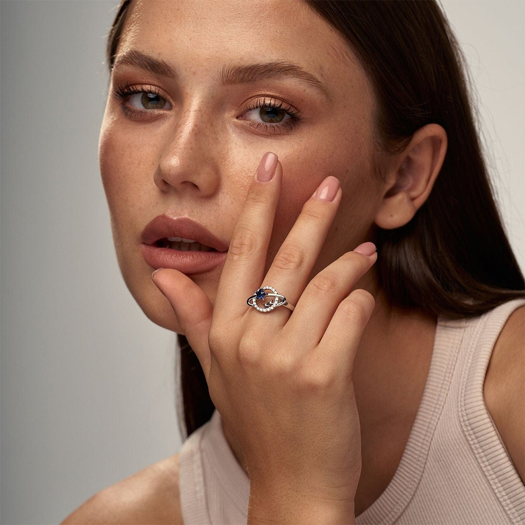 Daughter/ Granddaughter S925 Planet Split Ring