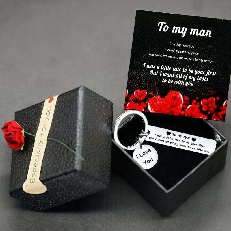 For Love - To My Man, I Want All Of My Last To Be With You Keychain