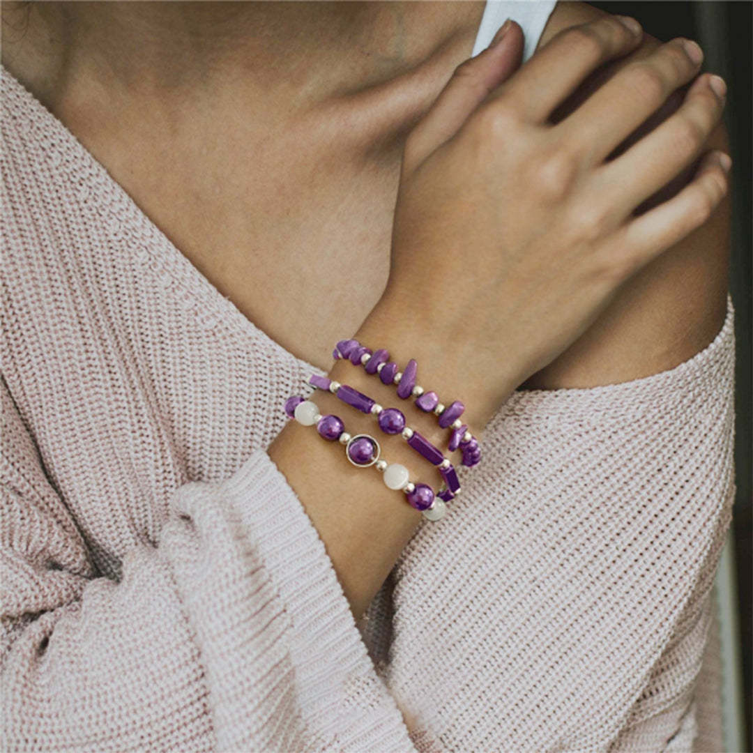 Amethyst Bracelet Set